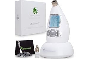Microderm GLO Diamond Microdermabrasion Machine - Best Gift for Women - Dermabrasion & Anti Aging Wrinkle Skincare - Home Facial Treatment System - Blackhead Remover & Exfoliator for Acne Scars
