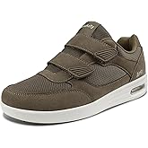 KWUKOTY Men's Adjustable Fit Diabetic Shoes Orthopedic Walking Sneakers | Plantar Fasciitis/Swollen Feet/Bunions | Wide Size 7.5-12.5