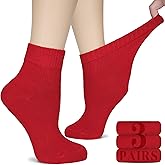 Hugh Ugoli Women's Rayon Ankle Loose Fit Diabetic Socks, Soft, Seamless Toe, Wide Stretchy, Non-Binding Top, 3-6 Pairs