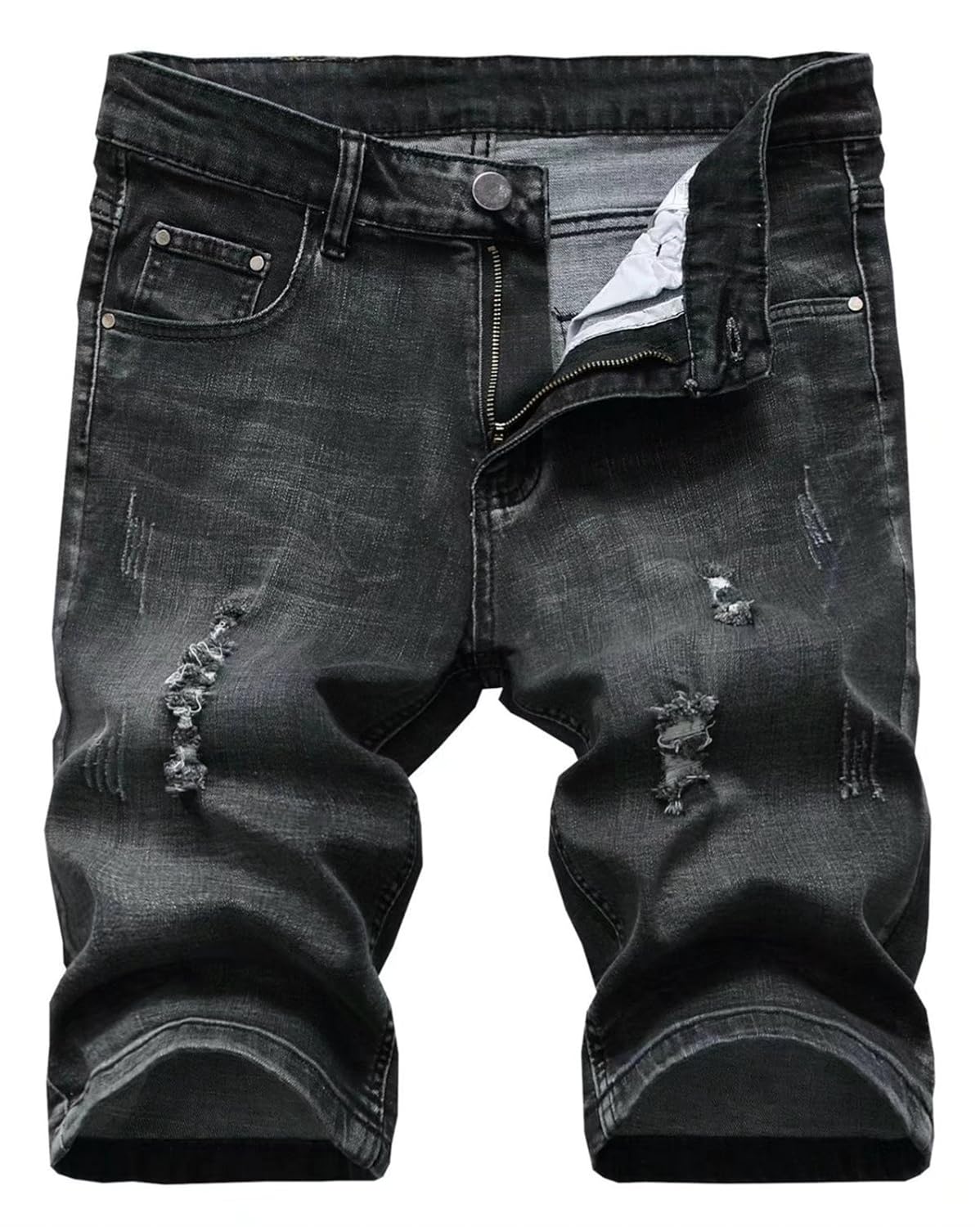 Betusline Mens Ripped Denim Shorts Shorts Clothing, Shoes & Jewelry