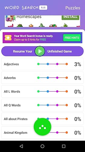 Word Search Puzzle Game Amazon Co Jp Appstore For Android