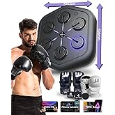 2025 Upgraded Smart Music Boxing Machine, Professional Online Boxing Lessons for Sculpting Fat Burning - 24H Standby, 160 Synced LED Lights, Wall-Mount Punching Bag for Home Gym
