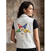 Masonic Order of Eastern Star Large Back Embroidered Patch for Jacket/Vest Iron On/Sew on - Beautiful Embroidered Patch for OES Sisters