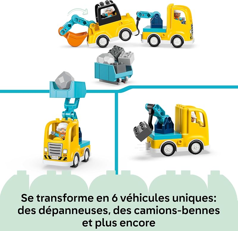 Duplo Les véhicules de Chantier 3-en-1 10475