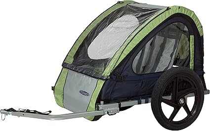 in step double bike trailer