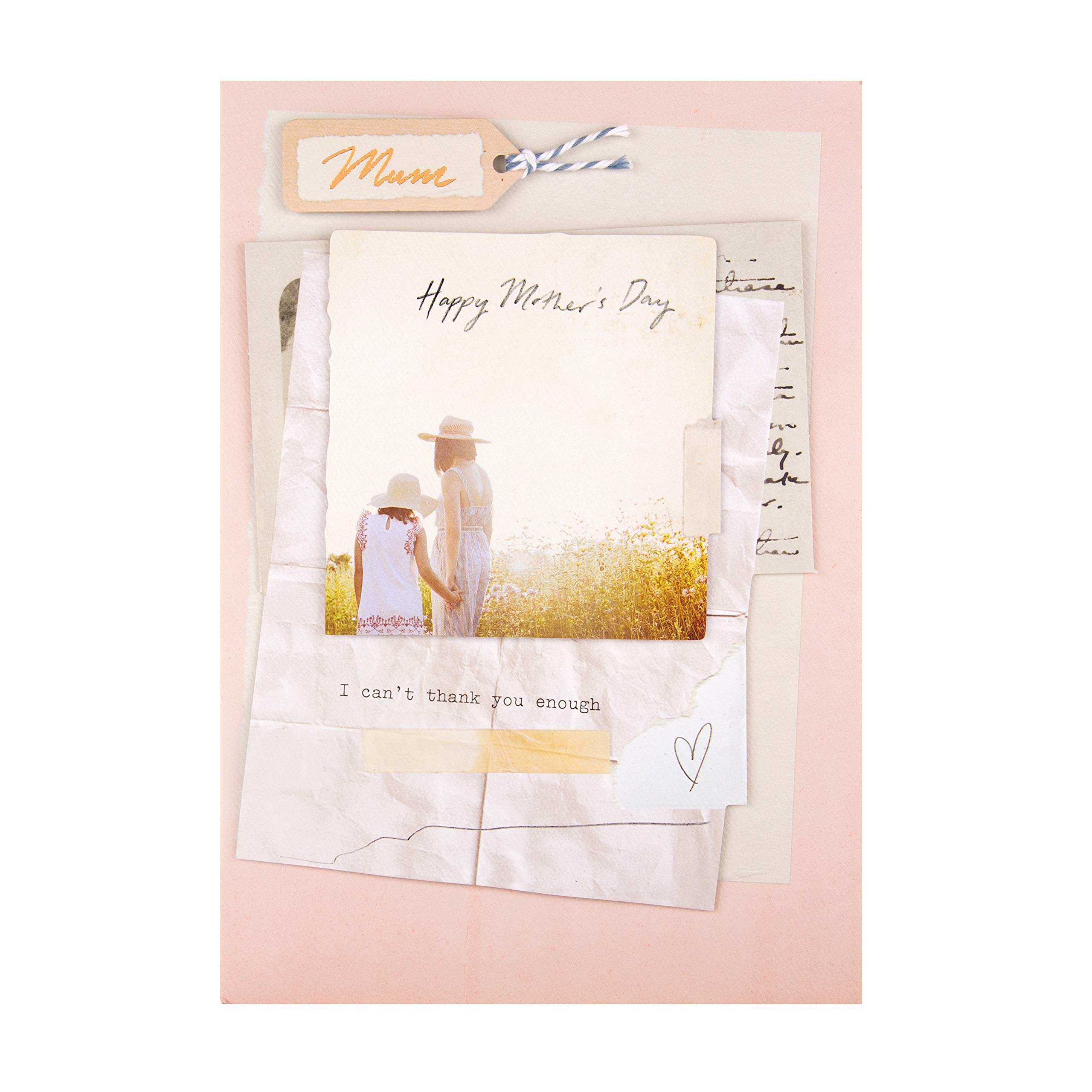 Hallmark Mothers Day Card for Mum - Scrapbook Style Design