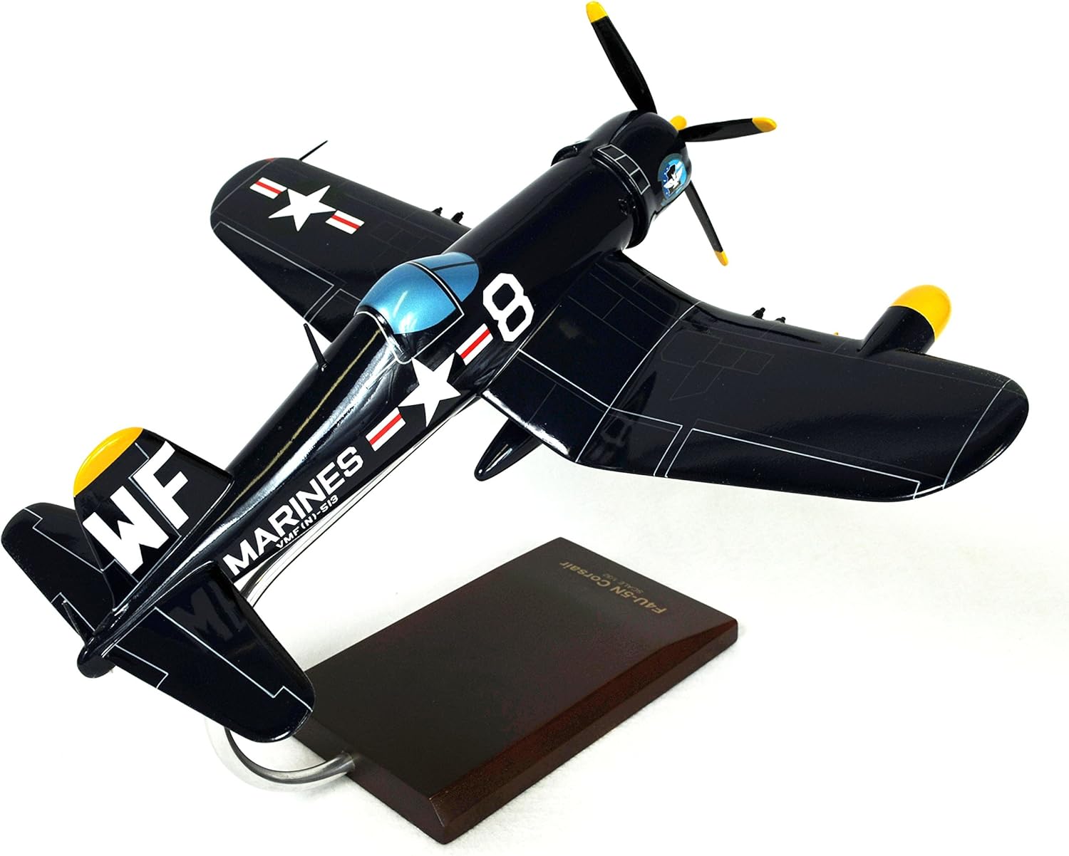 Mastercraft Collection Vought F4U-5NL Nite Corsair Winterized World War II Fighter Airplane Plane USN Navy Model Scale:1/32: Toys & Games