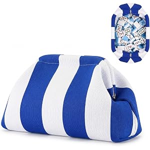 Lamdo Mahjong Tile Bag, Woven Clutch Purses for Women, Summer Beach Purse for Vacation, Woven Striped Dumpling Bag