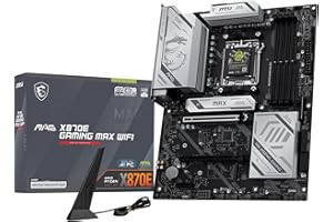 MSI MAG X870E Gaming MAX WiFi Motherboard, ATX - Supports AMD Ryzen 9000/8000 / 7000 Processors, AM5 - DDR5 Memory Boost (up 