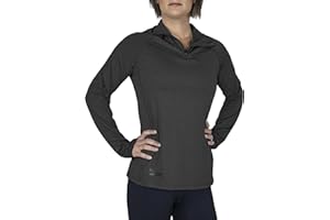 PARAMOUNT OUTDOORS Women's UPF 50+ Long Sleeve Lightweight Quick Dry Sun Protection Zip Pullover Thumb Hole