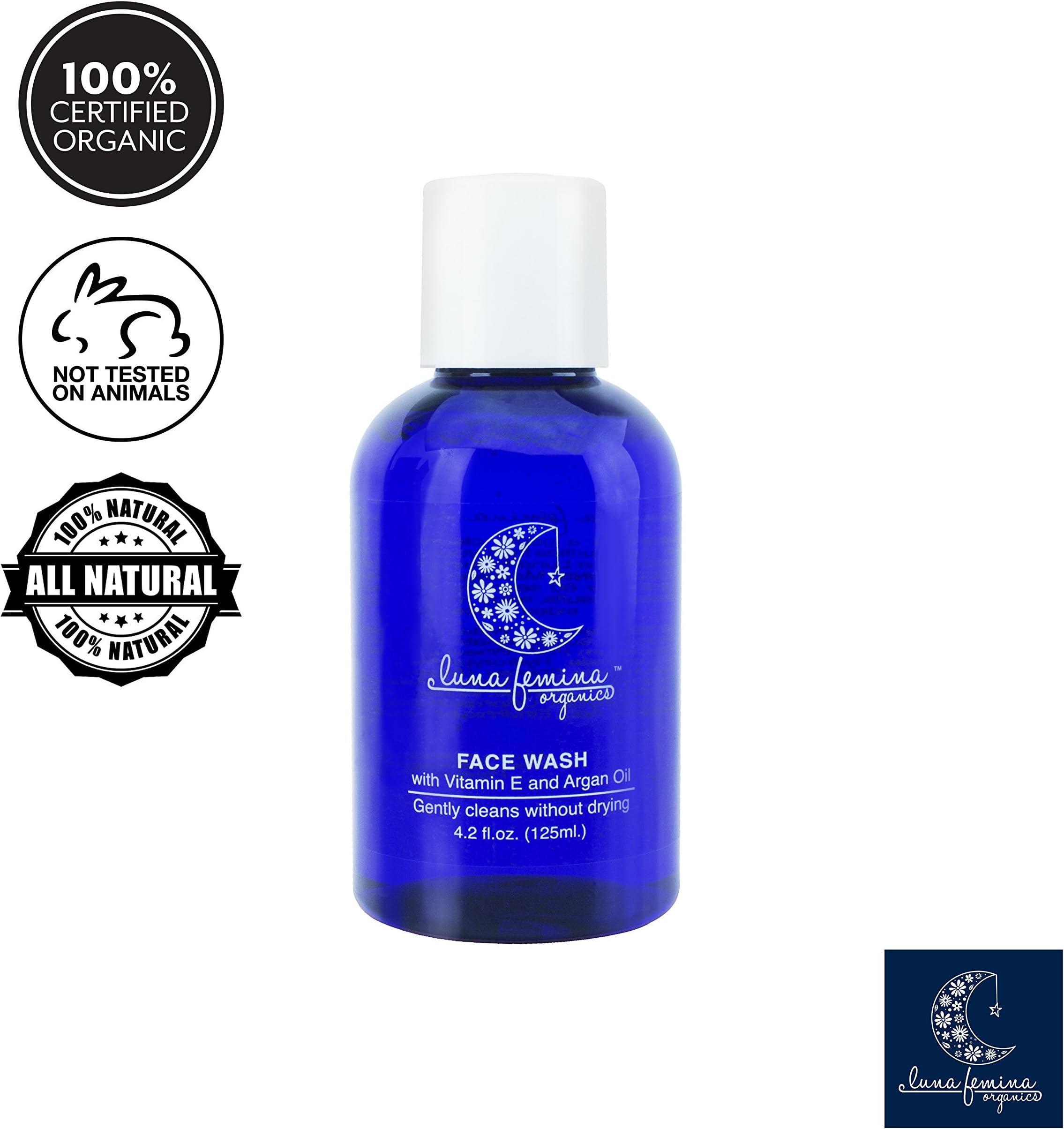 Luna Femina Face Wash - Hydration Balancing Gentle Facial Daily Cleanser All Skin types- Aloe Argan and Fruit extracts- SPECIAL INTRODUCTION PRICE