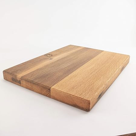 Palatina Werkstatt großes massives Schneidebrett (40x30) aus altem Fassholz (Eiche) von Hand gefertigt und geölt,hochwertig,s