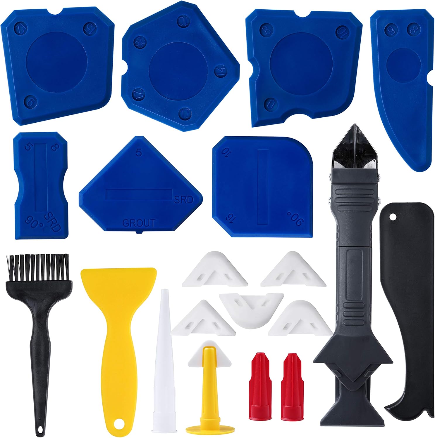 Caulking 20 Tool Kit Caulk Finishing 20 in 1 Silicone Caulking Tools