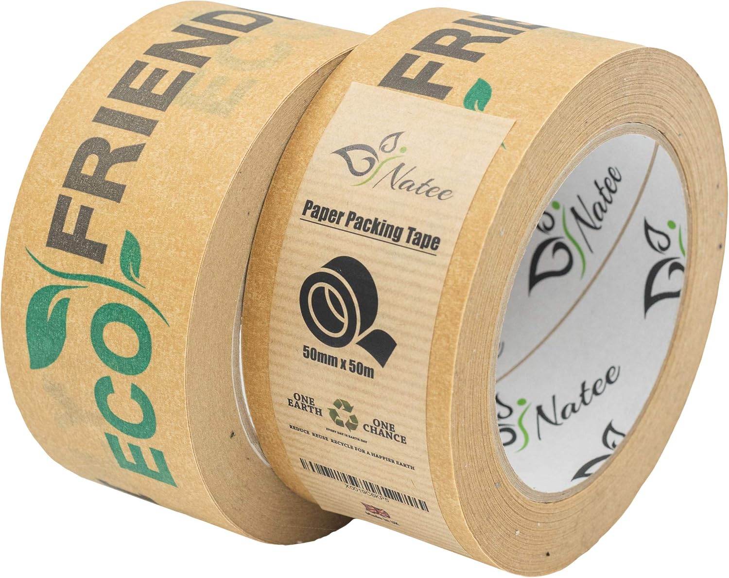 NATEE® Paper Packaging Tape, Brown Matt, 50mm x 50 Metres - Image 3