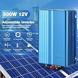 DEWIN 500W MPPT Grid Tie Inverter UK Plug Solar PV 12V Battery AC230V view 2