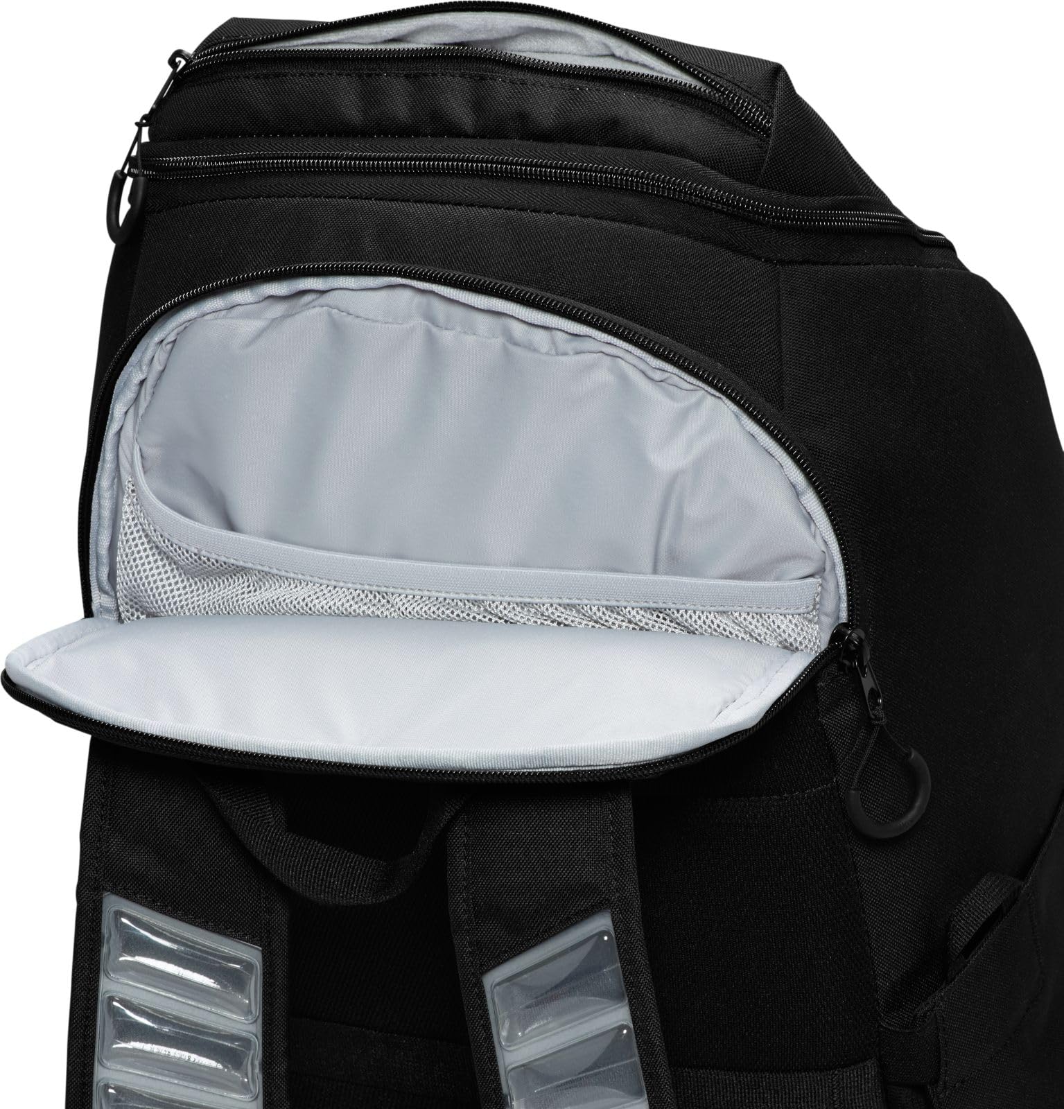 Nike Varsity Elite Backpack (32L), Black/Black/Metallic Silver, One Size