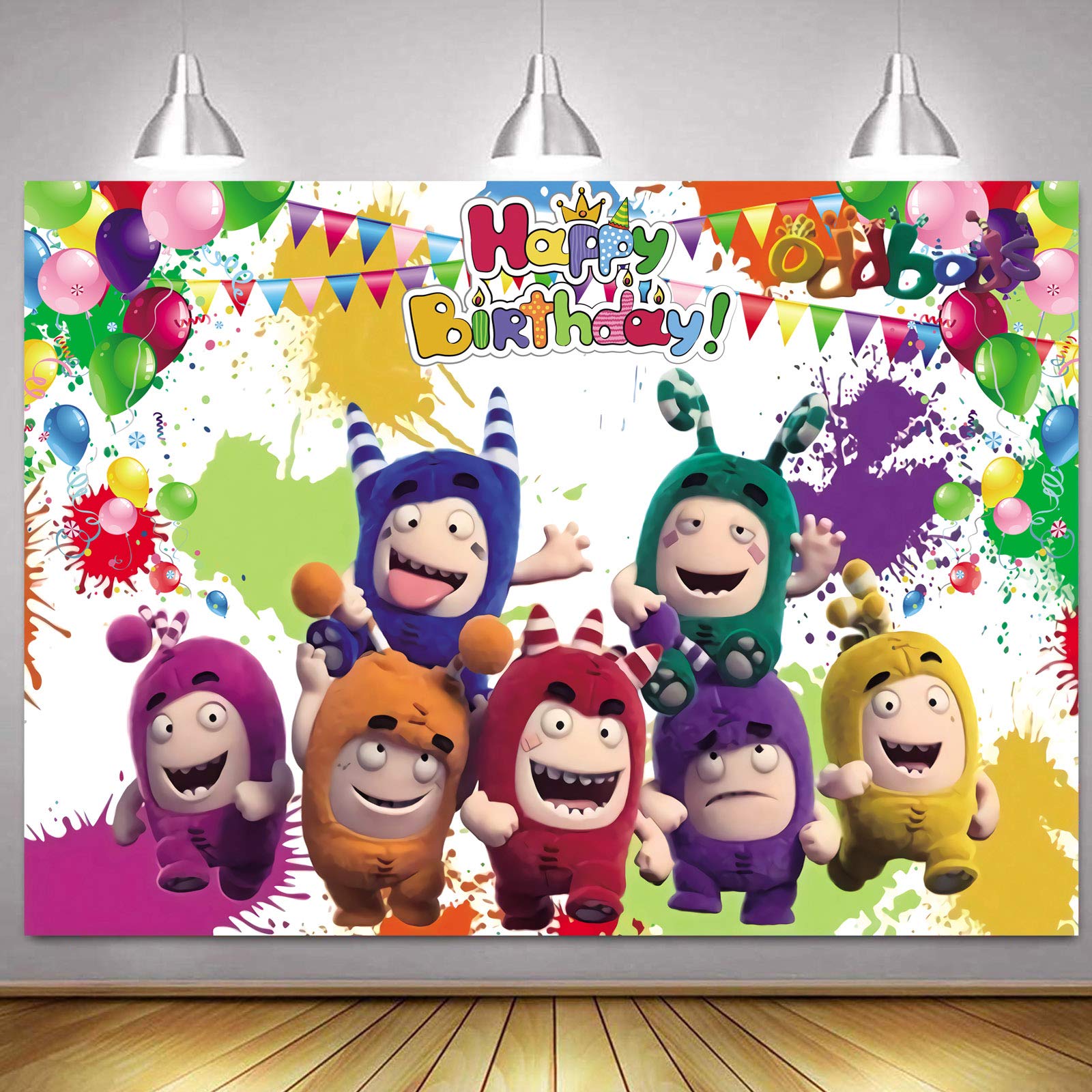 Printable Art Party Backdrop. Painting Birthday Party Decor. Custom Paint 6,5'x6,5' Banner. Color Splashes Painting Art Theme Background - UK - View #7