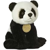 Aurora Miyoni 6" Panda Realistic Stuffed Animal | Realistic animal designs crafted with eco-friendly materials