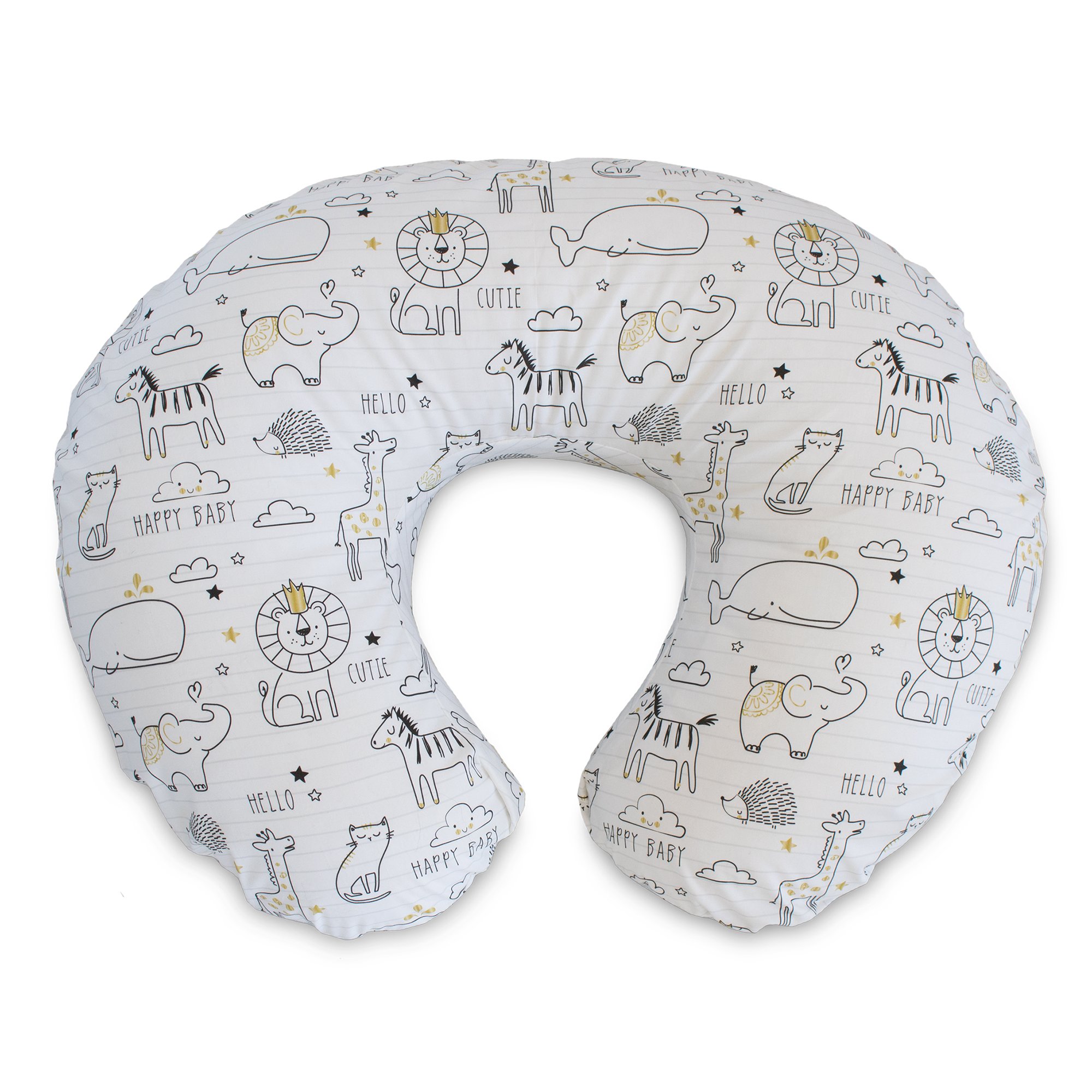 Boppy Nursing Pillow And Positioner Notebook Black Gold Ebay