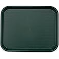 Carlisle FoodService Products Cafe Fast Food Cafeteria Tray with Patterned Surface for Cafeterias, Fast Food, And Dining Room, Plastic, 17.87 X 14 X 0.98 Inches, Forest Green
