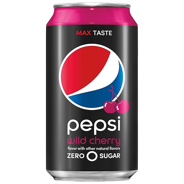 PEPSI ZERO SUGAR WILD CHERRY SODA (12 COUNT, 12 FL OZ EACH)
