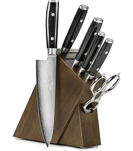 ヤクセル　嵐　6Pセット(knife＆block) Amazon.com: Yaxell Ran Plus 16 Piece Knife Set - Made in