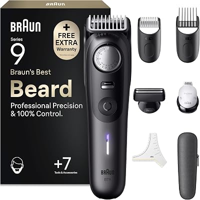 Aparador de Barba Masculino Série 9, BT9525, Titânio