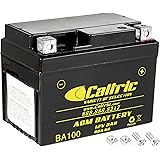 Caltric AGM Battery For Suzuki KingQuad 750 4X4 Axi (2008-2009, 2011-2022) - 18Ah, 12V