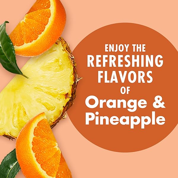 V8 ENERGY ORANGE PINEAPPLE ENERGY DRINK, 8 FL OZ CAN (6 PACK)