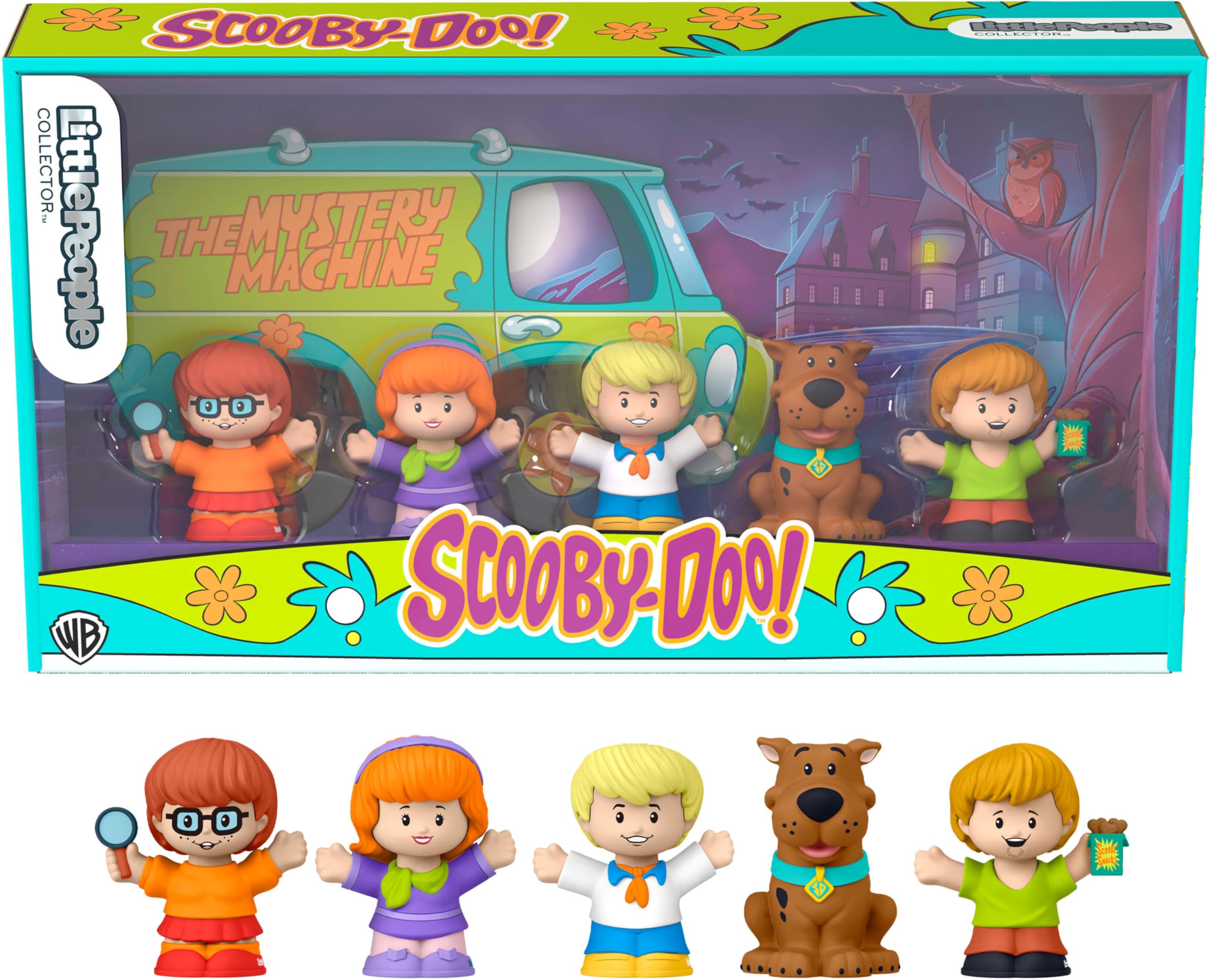 Little People Collector Scooby-Doo Cartoon TV Series Special Edition Set for Fans, 5 Figures in a Display Package ​