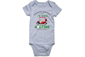 UNIFACO Unisex Baby Funny Saying Outfit Short and Long Sleeve Bodysuits Romper 0-18M