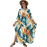 Kaftan Dresses Printed Moo Moos for Women Plus Size Mrs Roper Caftan Batwing Nightgowns Lounge Summer Beach Cover Ups