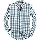 Alimens & Gentle Mens Solid Oxford Shirt Long Sleeve Dress Shirt Work Casual Button Down Shirts with Pocket