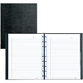 Blueline MiracleBind&trade; Notebook, Lizard-Like Hard Cover, 150 Repositionable, Refillable Pages, 9.25" x 7.25", Black (AF9150.81)