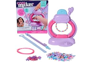 Cool Maker, Stack’d Heishi Studio Bracelet Making Kit with Easy Beading Pen & over 1200 Beads for Bracelets, Makes 15, Arts a