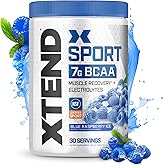 XTEND Sport BCAA Powder Blue Raspberry Ice - Electrolyte Powder for Recovery & Hydration with Amino Acids - 30 Servings