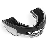ProDefenda Mouth Guard, Double-Layered Mouthguard, Easy Custom-Fit with Extra Grip. Breathable Air Channel, Pro-Quality Stylish Protection for Teeth and Gums. Boxing, MMA,Football, Hockey, Multi-Sport