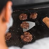 Herogo 2 Piece Griddle Scraper Stainless Steel Slant Edge Handle view 6
