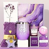 LUICONMO Best Friend Birthday Gifts for Women, Christmas Gifts for Women Best Friend, Birthday Gift Basket Set for Female Bestie Coworker Birthday Gifts for Women Friendship Xmax Gifts Box