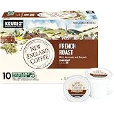 New England Coffee French Roast Single Serve Pods 10 Count (Pack of 1)