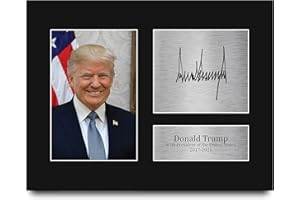HWC Trading US President Donald Trump Autograph USL Signed Reproduction Printed Print Photo Picture Display for Patriotic Ame