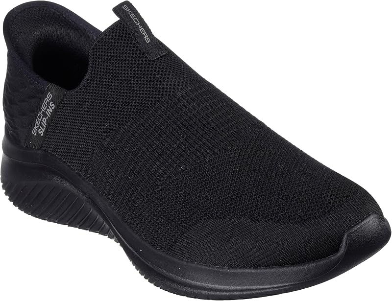Hombre Ultra Flex 3.0 Smooth Step Slip-In ENTRENADOR, Black Knit/Trim, 42 EU