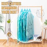 TAILI Hanging Vacuum Storage Bags 4 Jumbo 135x70 cm Coats Dresses Wardrobe view 6