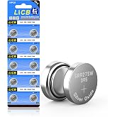 LiCB 10 Pack 395 SR927SW 399 Watch Battery,Long-Lasting &amp; Leak-Proof,High Capacity Silver Oxide 1.55V Button Cell Batteries for Watch