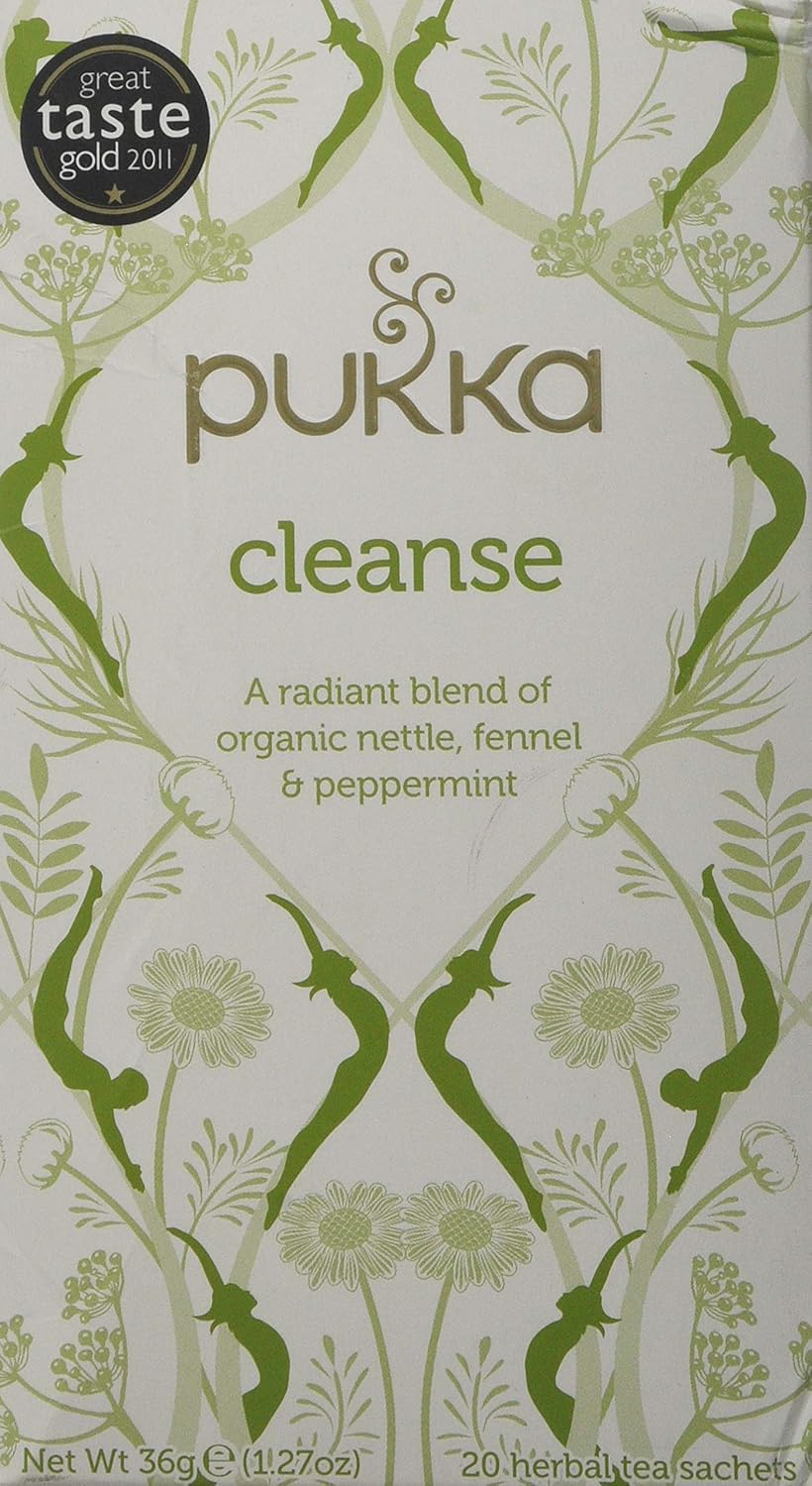 Pukka Cleanse Tea with Organic Nettle, Fennel & Peppermint, 20 Sachets