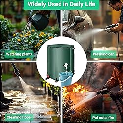FAMIROSA 50 Gallon / 200L Collapsible Rain