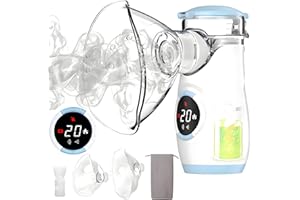 MAYLUCK Mesh Nebulizer, Portable Nebulizer with Intuitive LED Interface and Auto-Cleaning, Handheld Nebulizer for Adults Kids