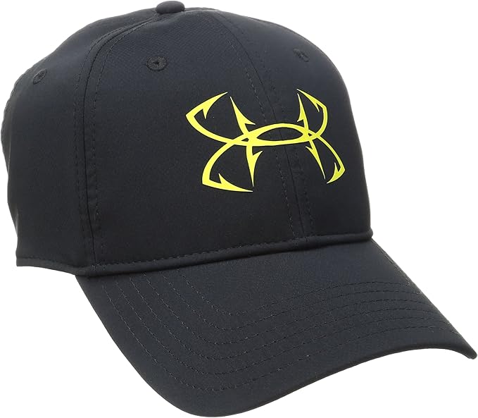 Under Armour Men's Fish Hook Cap, Black (001)/Lima Bean, One Size Fits All Clothing