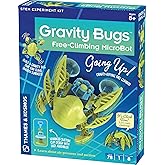 Thames & Kosmos Gravity Bugs Free-Climbing MicroBot | Build a Robotic Wall-Crawling Bug | Explore STEM Lessons in Air Pressure, Suction | Hands-on Physics & Engineering Construction Kit, Blue