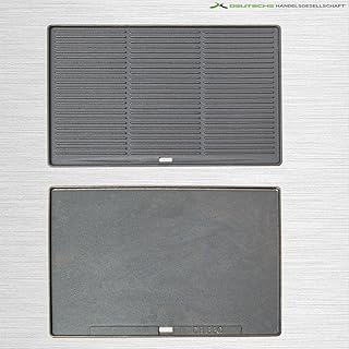 DH Grillplatte Wendeplatte Gusseisen Platte Guss Pizzaplatte für Gasgrill NEU